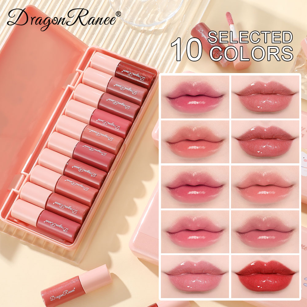 Набор из 10 мерцающих блесков  – обзор и цена Lip Tint Korean